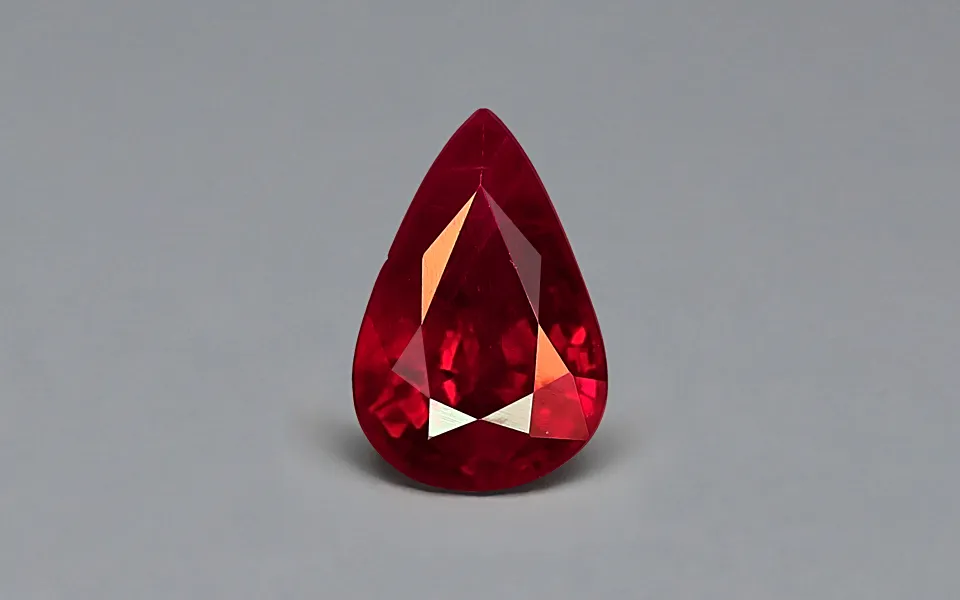 gp139711-1-60126 Intense Red Pigeon Blood Ruby (Heated) - 0.98 Carats - Image 1