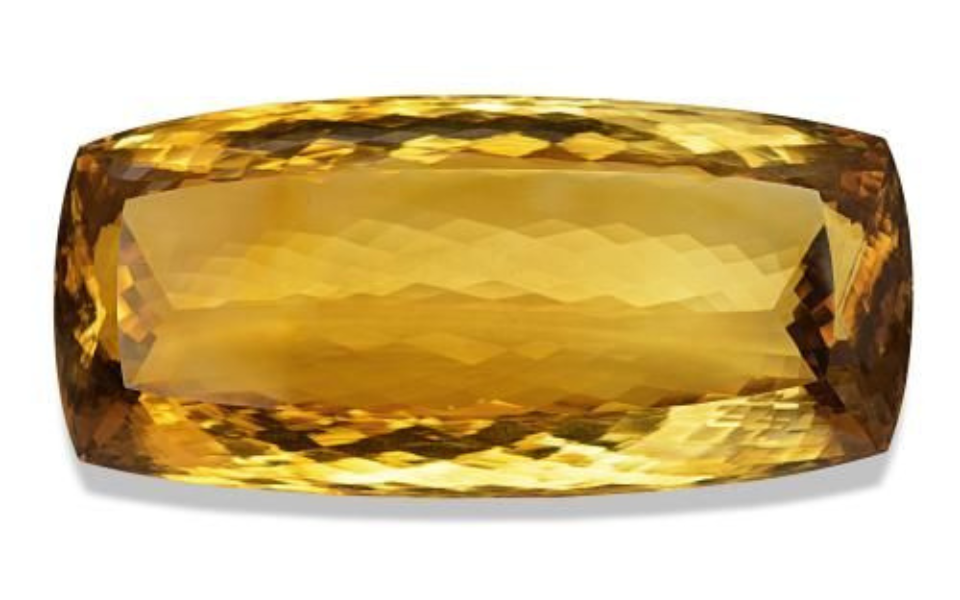500 - 2026-07-29T194749.646 582.39ct Natural Yellow Citrine, Cushion Cut, 80.1x37.8 mm - Image 1