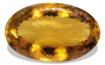 544.20ct Natural Yellow Citrine, Oval Cut, 66.6x42.2 mm