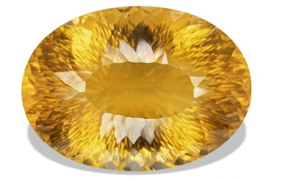 500 - 2026-07-29T212416.686 334.12ct Natural Yellow Citrine, Oval Cut, 52.5x28 mm - Image 1