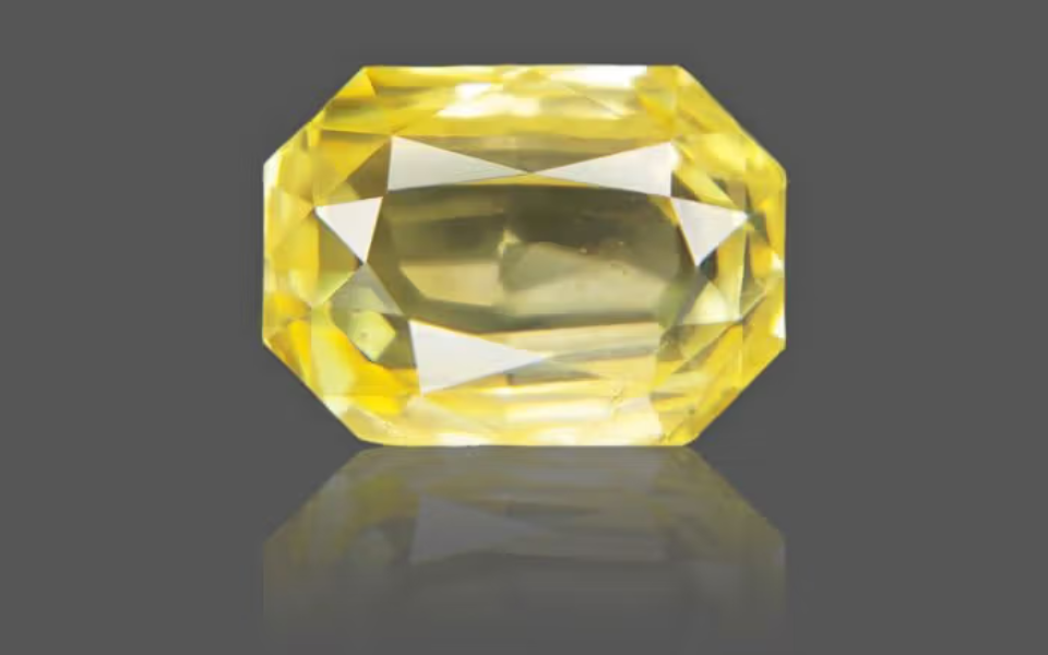 80 Yellow Sapphire - 5.83 Carat - Image 1