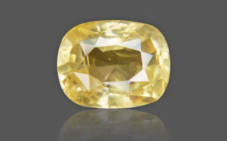 87 Yellow Sapphire - 5.52 Carat - Image 1