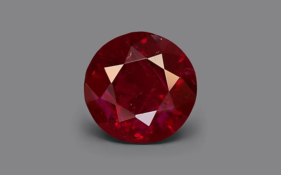 gp129346-1-90725 Deep Red Ruby 6 MM - 1.14 Carats - Image 1