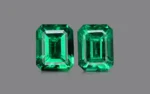 No Oil Emerald Pair - 0.45 Carats