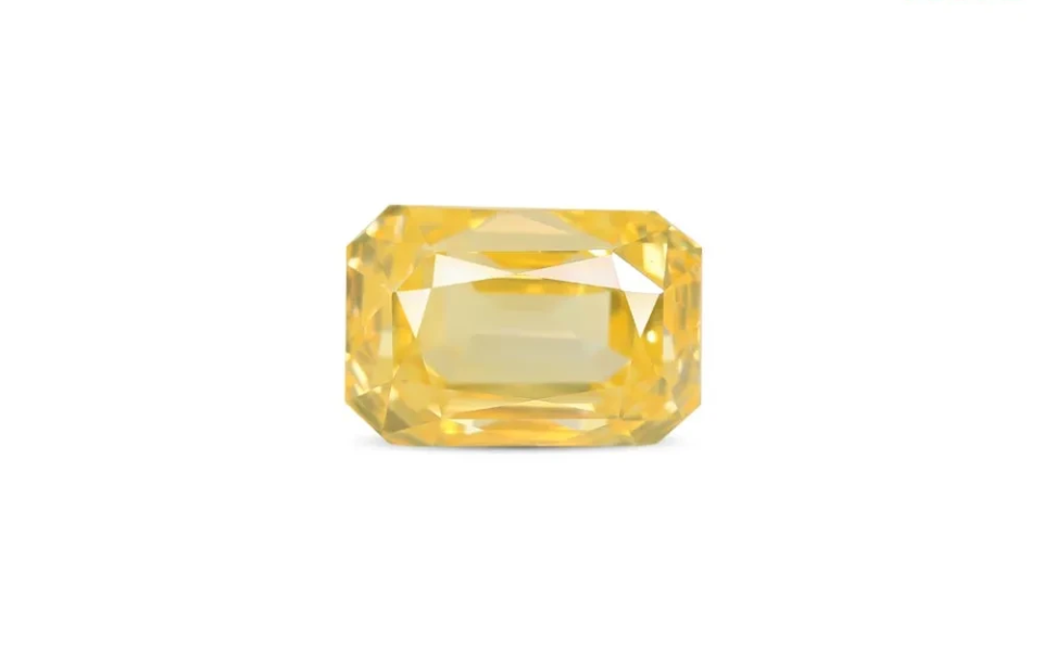 1 Yellow Sapphire (Pukhraj) - 5.88 Carat - Image 1